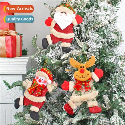 Christmas dancing old man snowman small doll pendant holiday