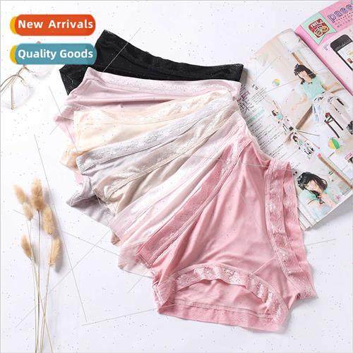 lk women panties summer new 100% mulberry silk mid-waist sex