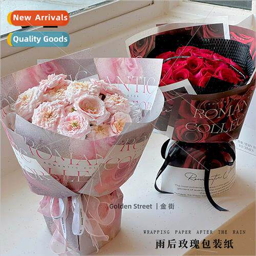 after rain rose bouquet wrapping paper rose bouquet handmade