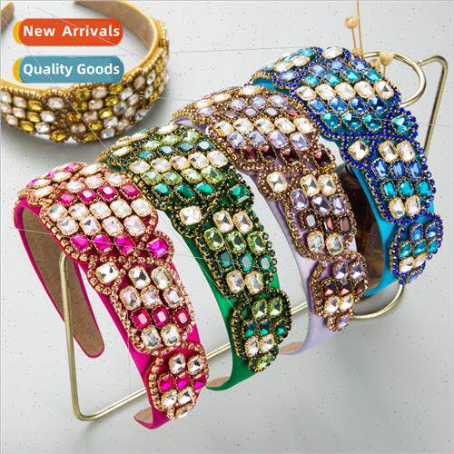 Hair bands new Europe fashion baroque retro colorful rhinest