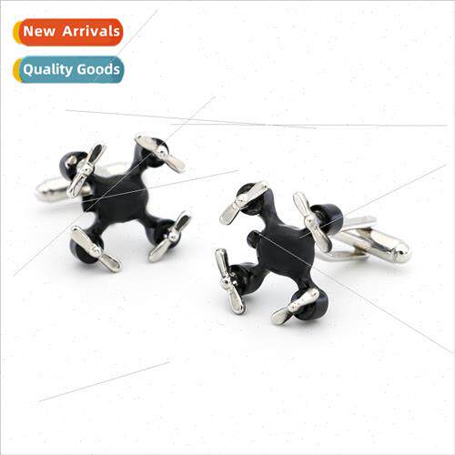 Black Drone Cufflinks Aviator Gaming Machine Cufflinks Cuffl
