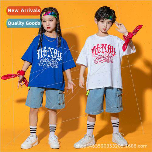 Set Dance Childrens  Clothing Boys Su Hip Hop Short Sleeve
