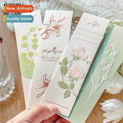 Embossed Letterpress Bookmarks Nature Imprints Reading  Mess