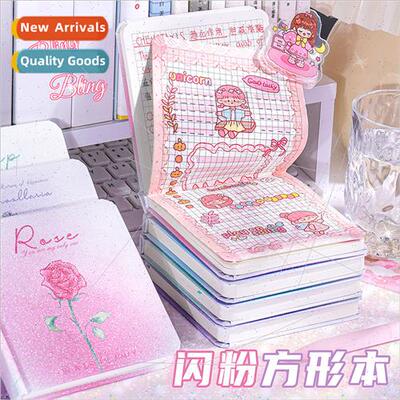 Kappa Bear square book can be flat notebook book square grid