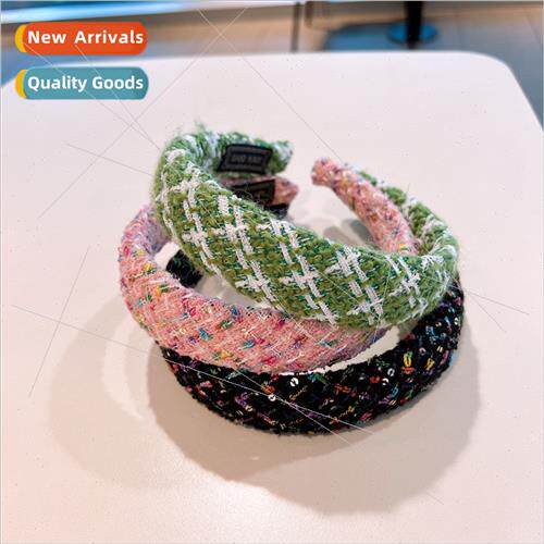 fall winter  retro simple hair bands to increase height skul