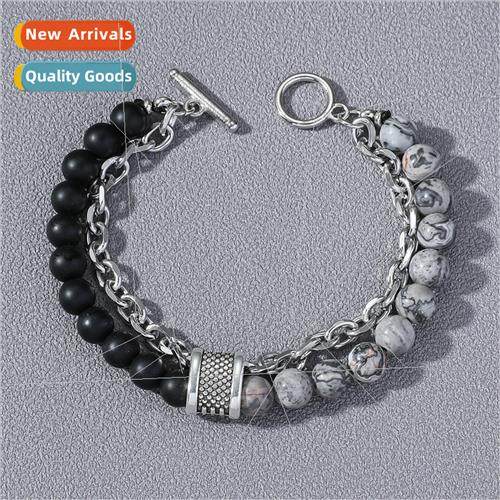 Europe fashion punk abrasive sandstone chain combination geo