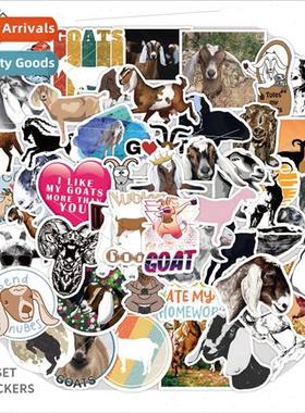 50 new goat Capra hircus graffiti stickers helmet laptop lug