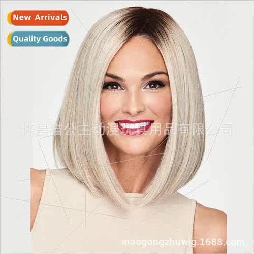 Europe fashion ladies coloring short wig head cover