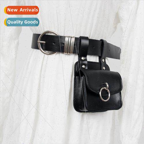 Functional wind ins dark mini pouch black belt belt decorati