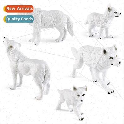Wildlife Arctic Wolf Model Whe Wolf Desktop Decoration Ornam