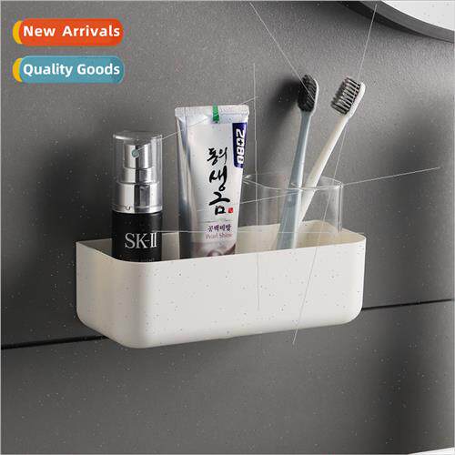 Japan wall-mounted cosmetic organizer No-hole bathroom drain