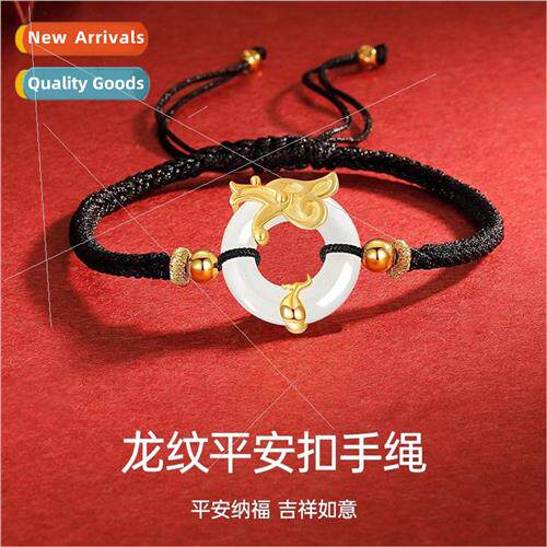 2024 new peace buckle zodiac dragon bracelet national men wo