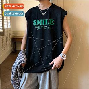 Summer new sleeveless T-shirt men undershirt nd tide round n