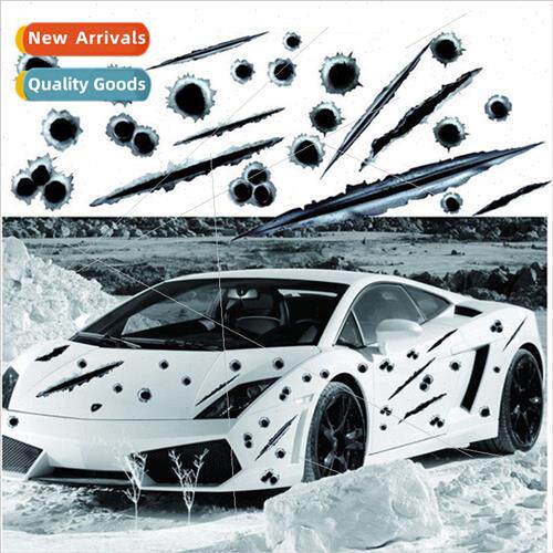 Bullet Hole Car Stickers Car Bullet Hole Crack Car Stickers