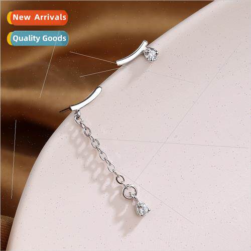 Water drop tassel asymmetric earrings female new tide hundre