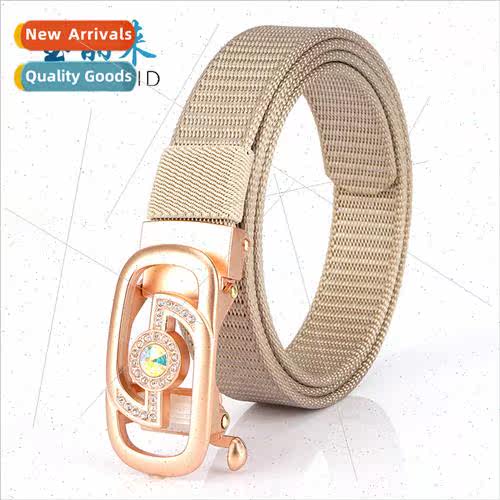 2.5 Automatic Buckle Belt Nylon Korean Red Peplum Ladies Bel