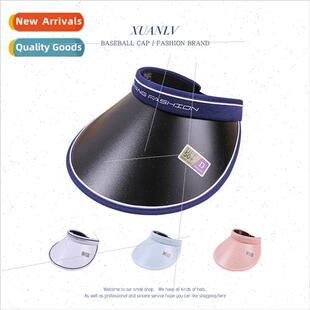 Summer anti-ultraviolet face shielding large-brimmed hollow