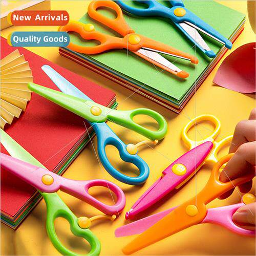 Children scissors kindergarten handmade diy safety plastic s