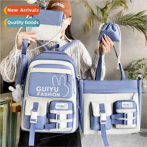 New Korean girls shoulder bag cartoon cute lightweight schoo