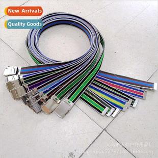 Striped Fashion Belt Rainbow Bel Clothing Casual Accessories