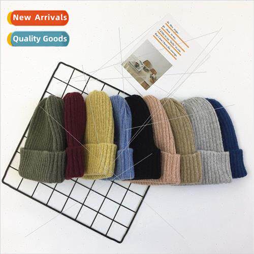 Korea knted hat female Autumn winter tide leisure hundred pu