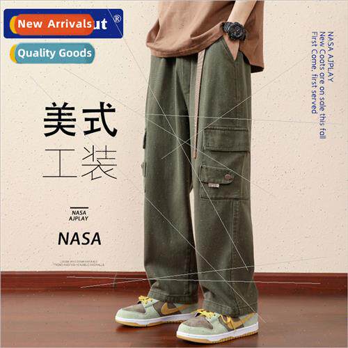NASA  cotton work casual pants men spring fall tide students