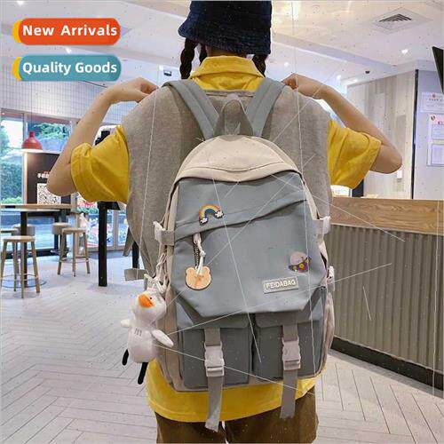 Cloth bag double shoulder backpack 2021 summer season new ny