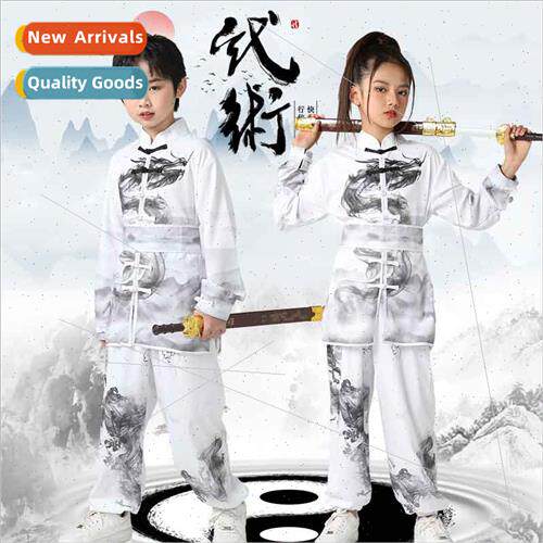 New ink wind martial arts clothing ancient  Taiji permance m