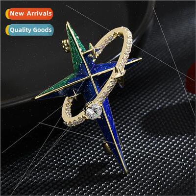 Japan planetary brooch tide star pin lapel pin anti-glare ca