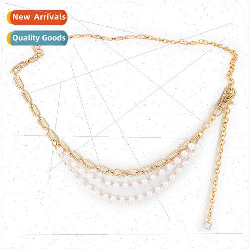 Pearl multi-layer belt female skirt Korean wild sweet decora