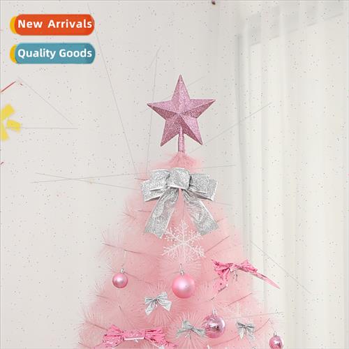 Pink three-dimensional Christmas e top star accessories five