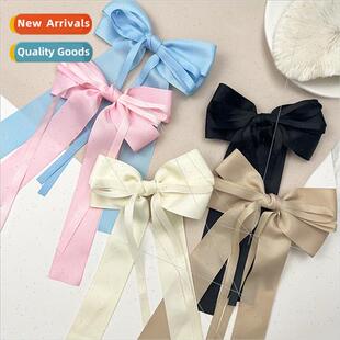 ribbon bow aesthetic sweet back Mori girl clips Ballet hair