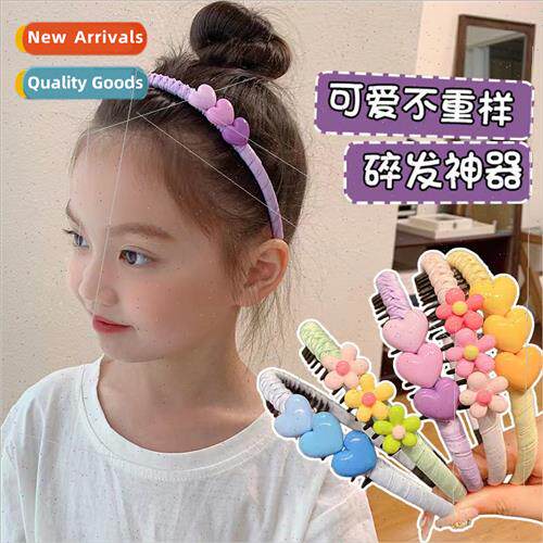 Children cartoon teeth hair bands girls broken hair organize
