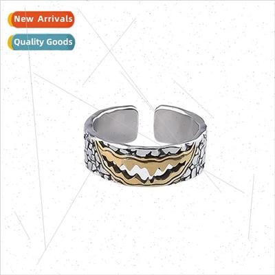 Venom Ring Men Bully Vintage Europe Open Mouth Opening Index