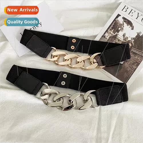 Korean fashion versatile elastic elastic waistband female dr