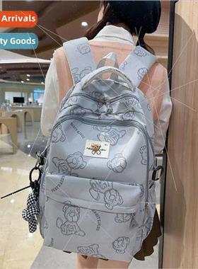 Schoolbag female Korean large capacy lightweight load reduct