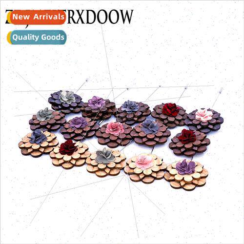 Chicken Wing Wood Handmade Wooden Corsage Brooch High-grade