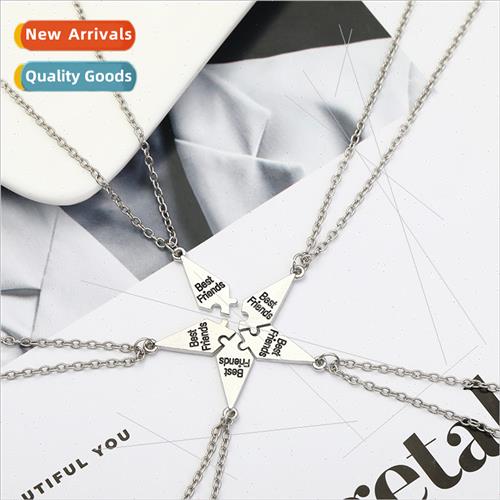 Korean  multiple splicing necklace best friends good friends