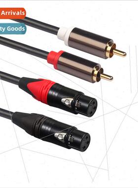 New dual RCA male to dual ca XLR 1.5 meters amplifier mixer
