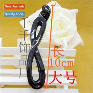 banana clip hollow eight jewelry large plastic vertic shaped