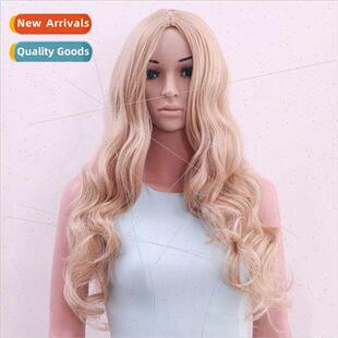 Wig women long curly hair Europe high temperature silk whole