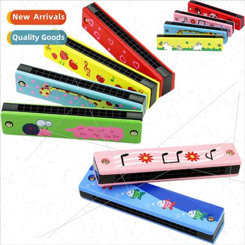 Children wooden harmonica creative music toys kindergarten s