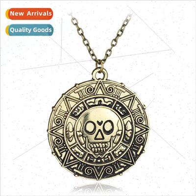 Popular Jewelry Pirates of the Caribbean Aztec Gold Coin Nec