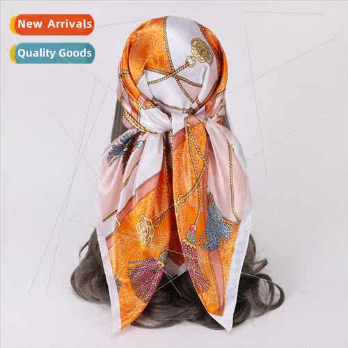 2023 Europe Uned States Uned States chain printing silk scar