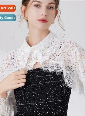 new lace tops women take short lace sunscreen cardigan skirt