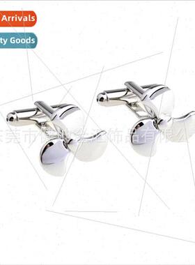 Three-dimensional 3D water wheel fan blade cufflinks ship pr