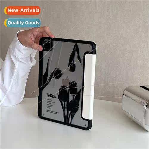 适用 ipad case ins flower magnetic 2021 model pro tablet wit