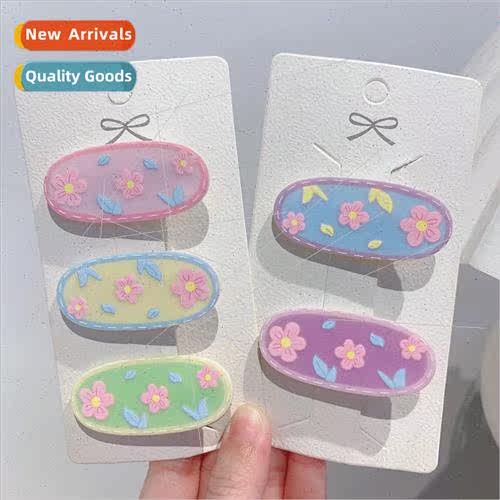 acrylic hair clips side clip cartoon cute bangs clip Korea f