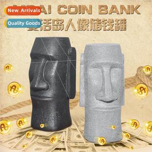 moai coin bank resurrection island stone figure depos box cr