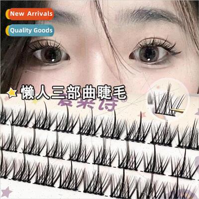 Lazy Man Trilogy False Eyelash Segmented ngle Cluster Manga